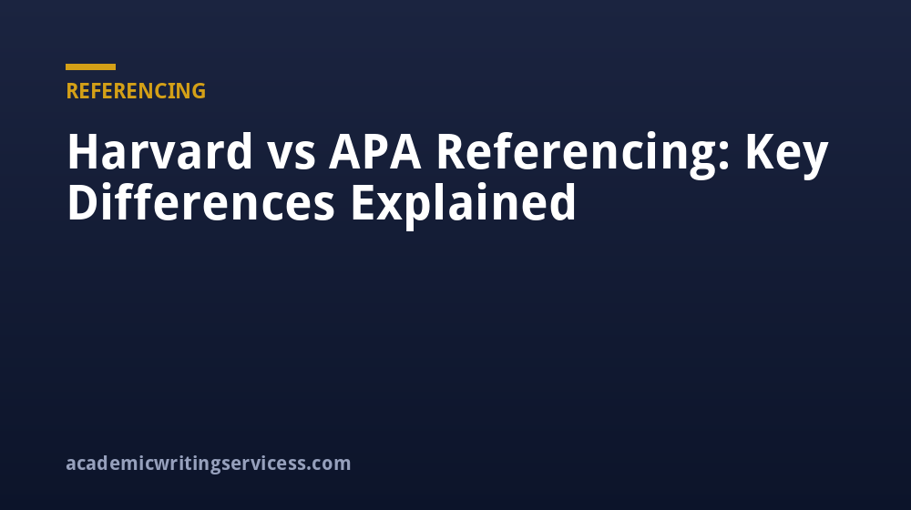 Harvard vs APA Referencing: Key Differences Explained